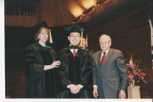 Graduation with Drs. Bradley and Choate